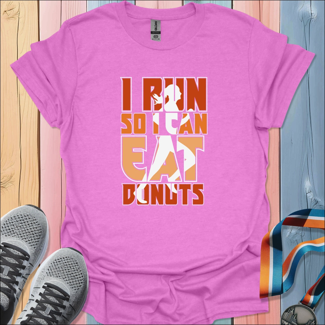 Run To Eat Donuts T-Shirt