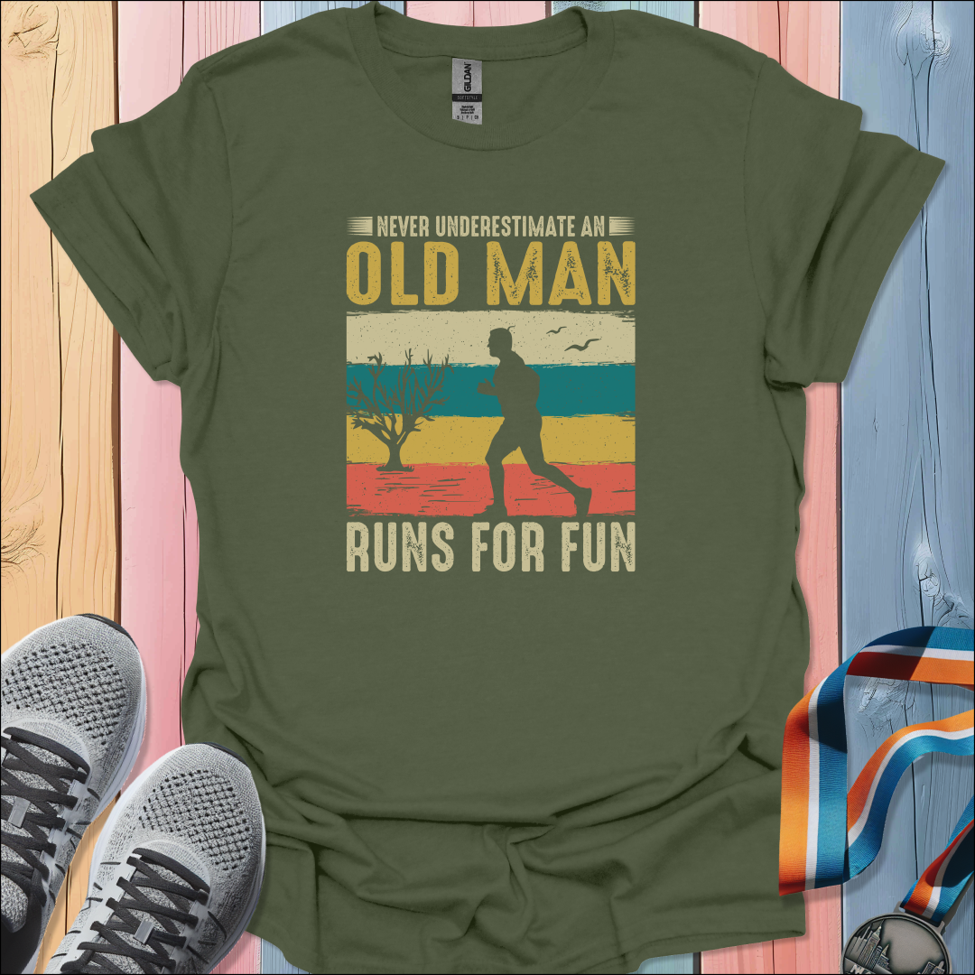 Never Underestimate An Old Man T-Shirt
